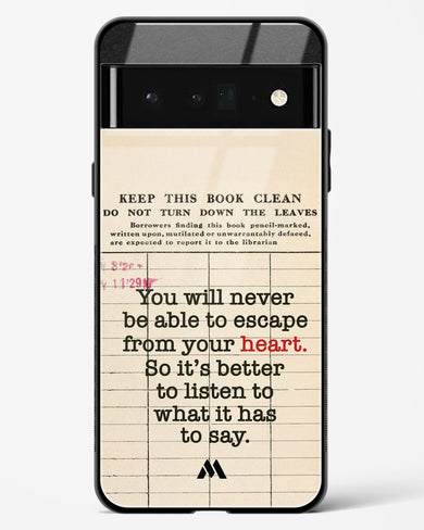 Listen to your Heart Glass Case Phone Cover (Google)