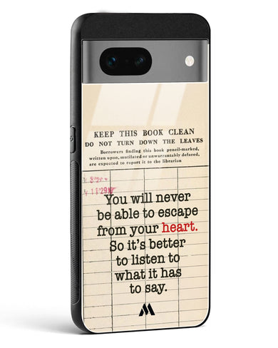 Listen to your Heart Glass Case Phone Cover (Google)