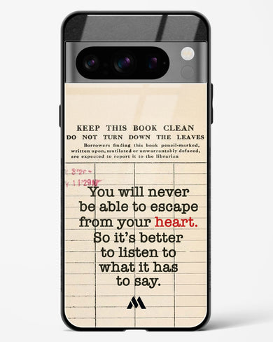 Listen to your Heart Glass Case Phone Cover (Google)