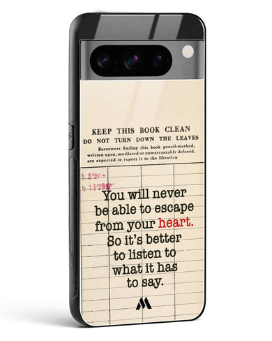 Listen to your Heart Glass Case Phone Cover (Google)