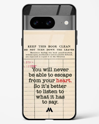 Listen to your Heart Glass Case Phone Cover (Google)