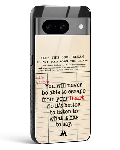 Listen to your Heart Glass Case Phone Cover (Google)
