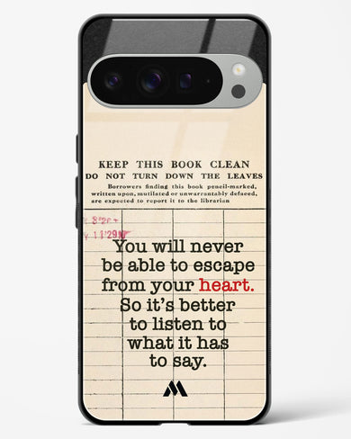 Listen to your Heart Glass Case Phone Cover (Google)