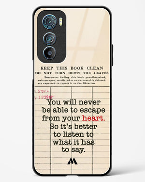 Listen to your Heart Glass Case Phone Cover (Motorola)