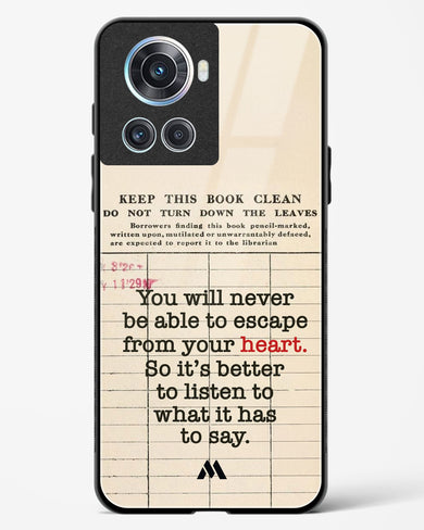 Listen to your Heart Glass Case Phone Cover (OnePlus)