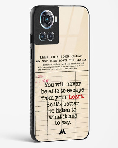 Listen to your Heart Glass Case Phone Cover (OnePlus)
