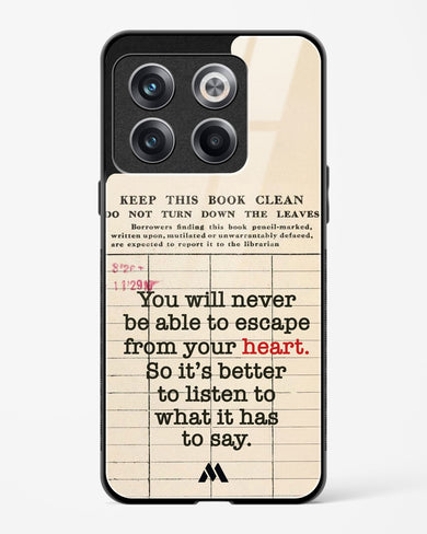 Listen to your Heart Glass Case Phone Cover (OnePlus)