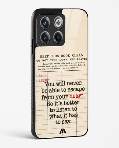 Listen to your Heart Glass Case Phone Cover (OnePlus)