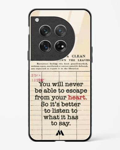Listen to your Heart Glass Case Phone Cover (OnePlus)
