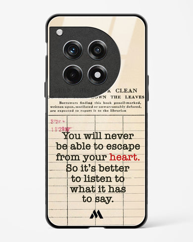 Listen to your Heart Glass Case Phone Cover (OnePlus)