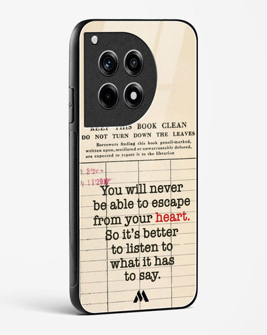 Listen to your Heart Glass Case Phone Cover (OnePlus)