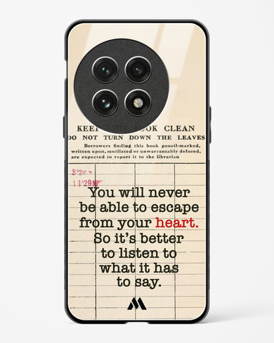 Listen to your Heart Glass Case Phone Cover (OnePlus)