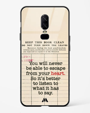 Listen to your Heart Glass Case Phone Cover (OnePlus)