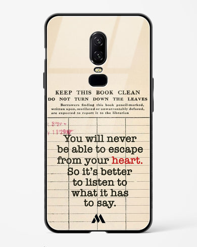 Listen to your Heart Glass Case Phone Cover (OnePlus)