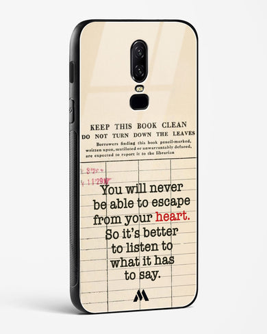 Listen to your Heart Glass Case Phone Cover (OnePlus)