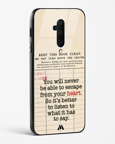Listen to your Heart Glass Case Phone Cover (OnePlus)