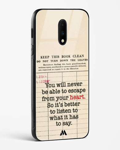 Listen to your Heart Glass Case Phone Cover (OnePlus)