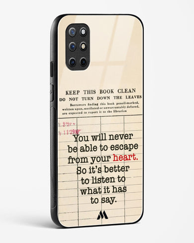 Listen to your Heart Glass Case Phone Cover (OnePlus)