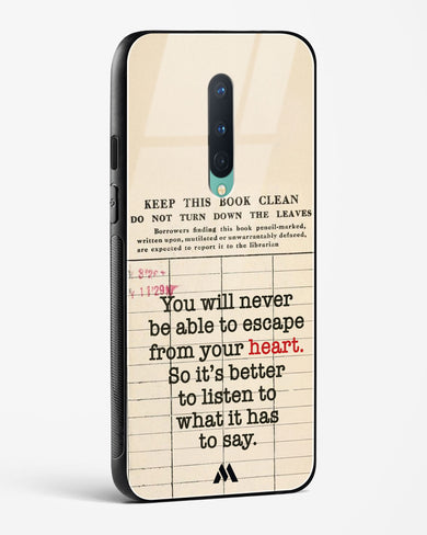 Listen to your Heart Glass Case Phone Cover (OnePlus)