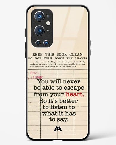 Listen to your Heart Glass Case Phone Cover (OnePlus)