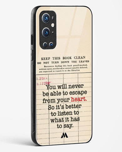 Listen to your Heart Glass Case Phone Cover (OnePlus)