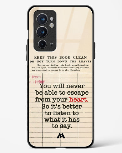 Listen to your Heart Glass Case Phone Cover (OnePlus)