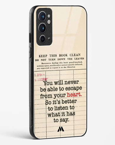 Listen to your Heart Glass Case Phone Cover (OnePlus)
