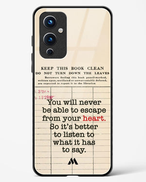 Listen to your Heart Glass Case Phone Cover (OnePlus)