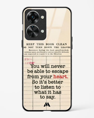Listen to your Heart Glass Case Phone Cover (OnePlus)