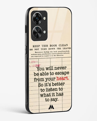 Listen to your Heart Glass Case Phone Cover (OnePlus)