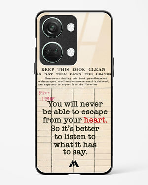 Listen to your Heart Glass Case Phone Cover (OnePlus)