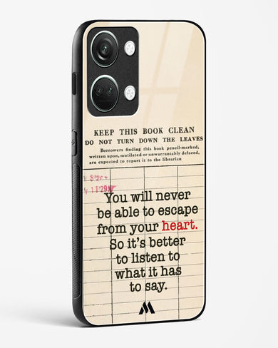 Listen to your Heart Glass Case Phone Cover (OnePlus)