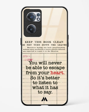 Listen to your Heart Glass Case Phone Cover (OnePlus)