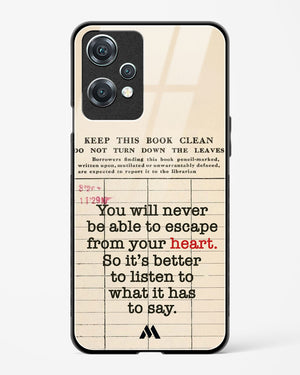 Listen to your Heart Glass Case Phone Cover (OnePlus)