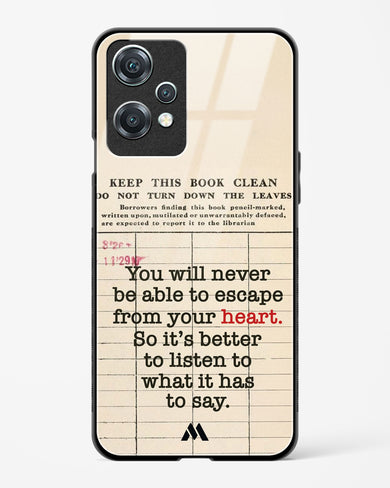 Listen to your Heart Glass Case Phone Cover (OnePlus)