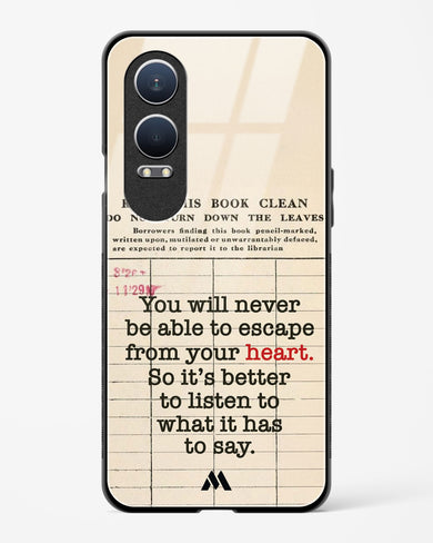 Listen to your Heart Glass Case Phone Cover (OnePlus)