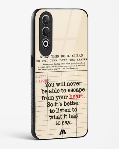 Listen to your Heart Glass Case Phone Cover (OnePlus)