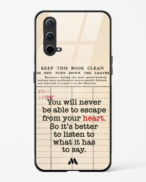 Listen to your Heart Glass Case Phone Cover (OnePlus)