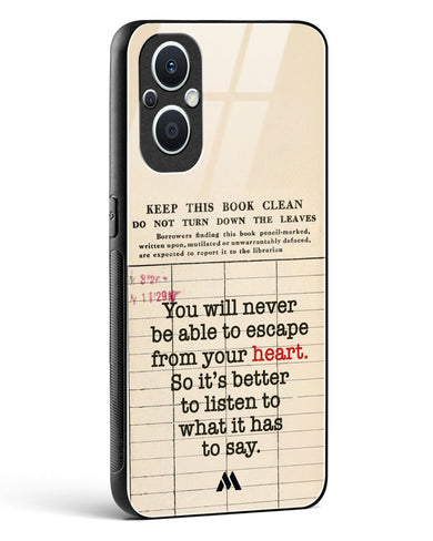 Listen to your Heart Glass Case Phone Cover (OnePlus)