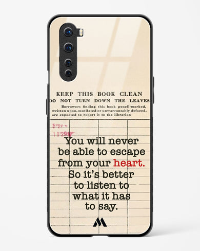 Listen to your Heart Glass Case Phone Cover (OnePlus)