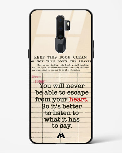 Listen to your Heart Glass Case Phone Cover (Oppo)