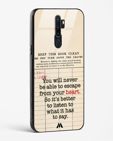 Listen to your Heart Glass Case Phone Cover (Oppo)
