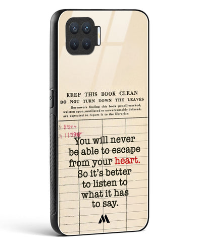 Listen to your Heart Glass Case Phone Cover (Oppo)