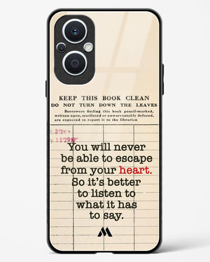Listen to your Heart Glass Case Phone Cover (Oppo)