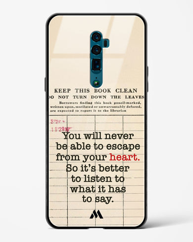 Listen to your Heart Glass Case Phone Cover (Oppo)