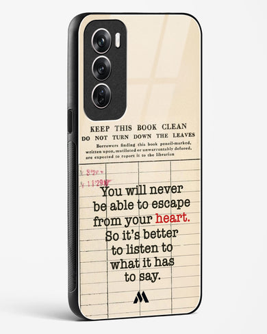 Listen to your Heart Glass Case Phone Cover (Oppo)