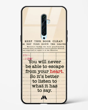 Listen to your Heart Glass Case Phone Cover (Oppo)