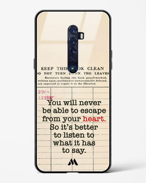 Listen to your Heart Glass Case Phone Cover (Oppo)