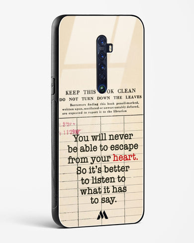 Listen to your Heart Glass Case Phone Cover (Oppo)