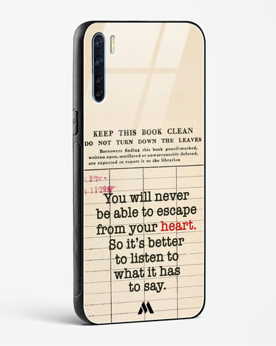 Listen to your Heart Glass Case Phone Cover (Oppo)